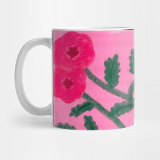 Pink Flowers Matisse Inspired Drawing Mug